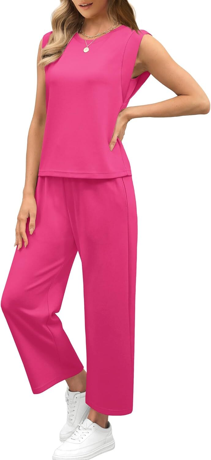 🔥Last Day Sale🔥6 pack for $24.67-Two Piece Sets for Women Spring/Summer Lounge Sets/made in USA