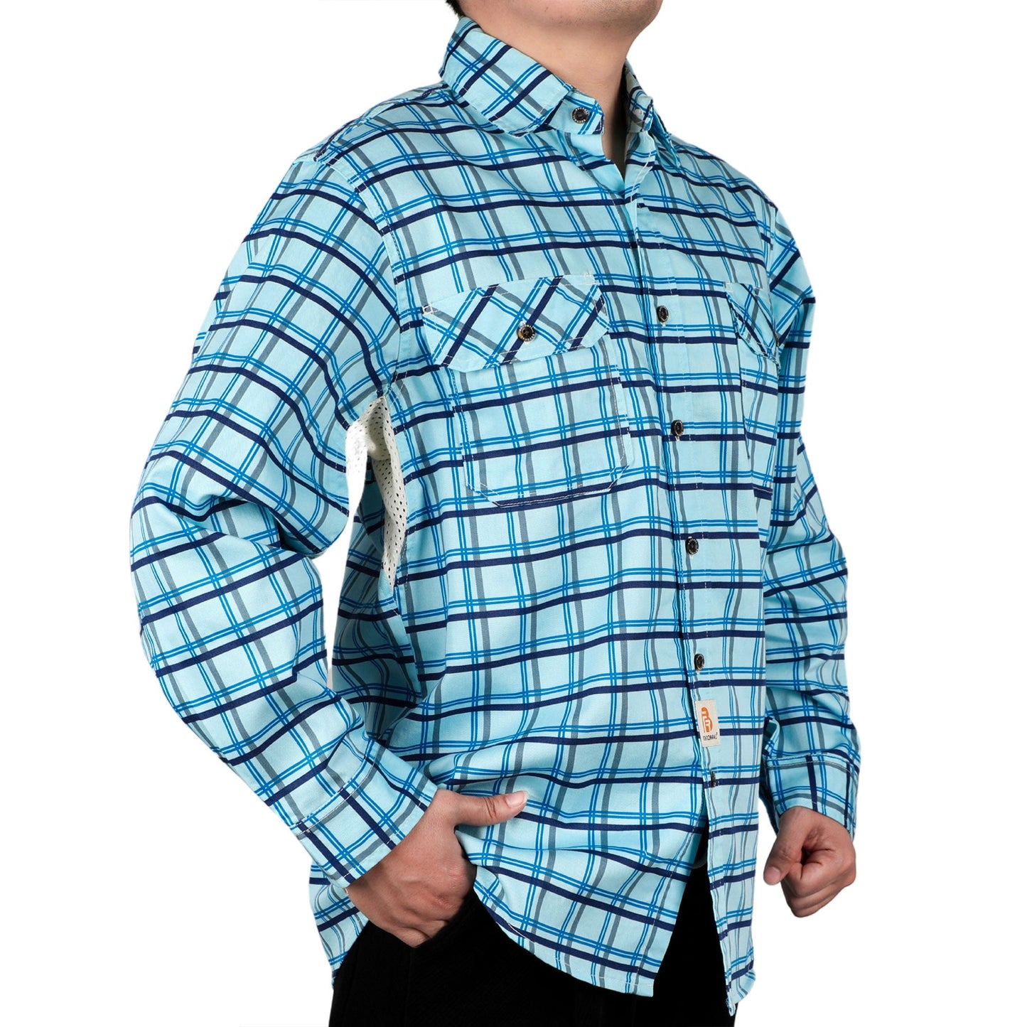 Solid Color Shirts/Vented Mesh Back & Underarm Breathable
