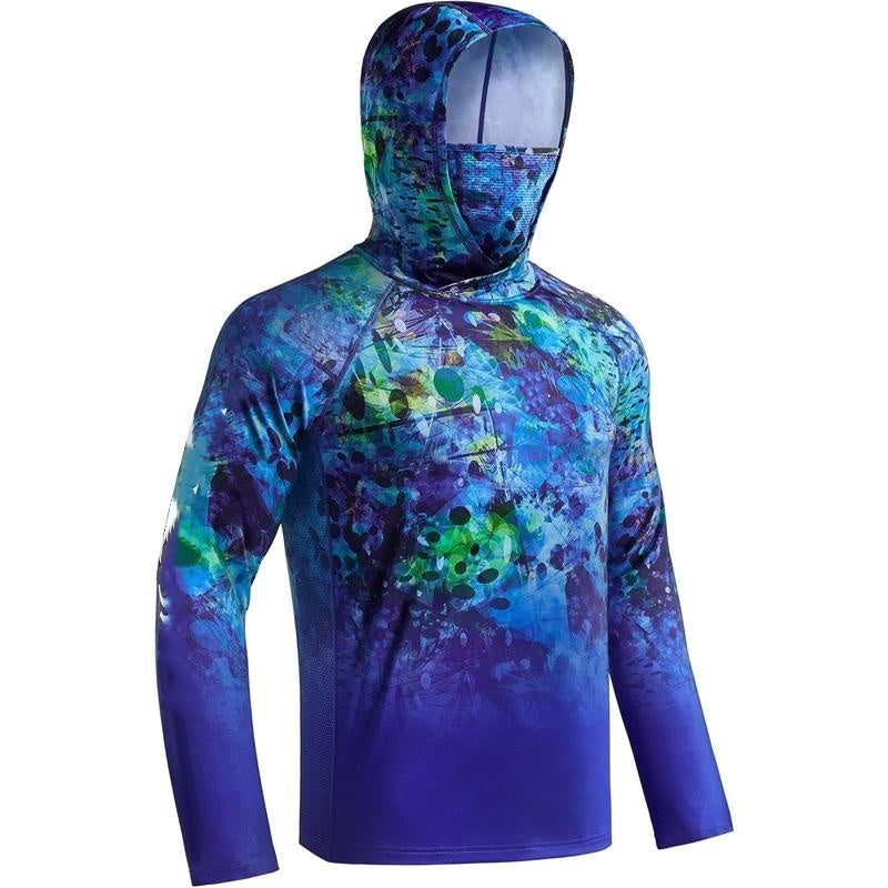 UPF 50+ Sun Protection UV Protection Breathable Cool Hoodie with Mask Neck Gaiter