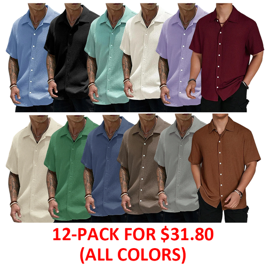 🔥Men's Textured Knit Shirt
