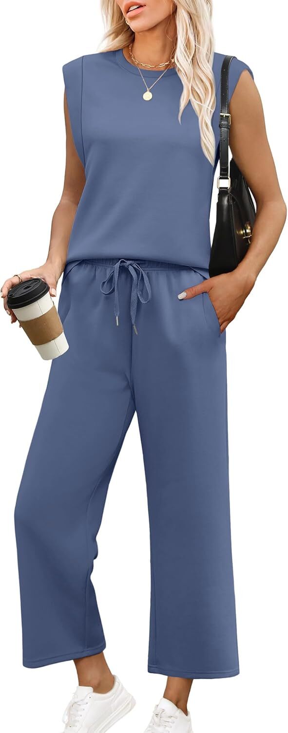 🔥Last Day Sale🔥6 pack for $24.67-Two Piece Sets for Women Spring/Summer Lounge Sets/made in USA
