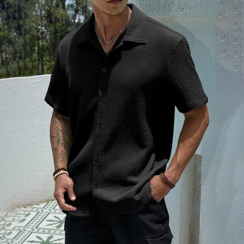🔥Men's Textured Knit Shirt