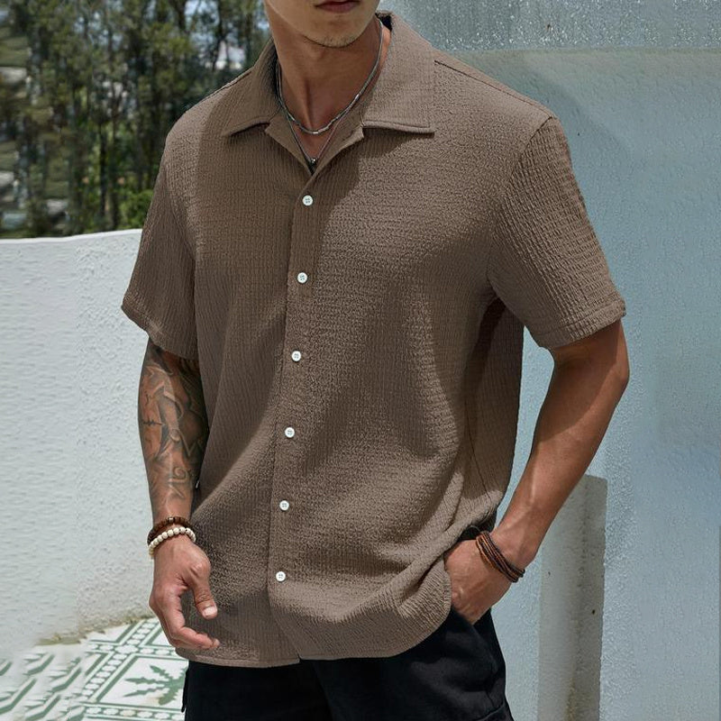🔥Men's Textured Knit Shirt
