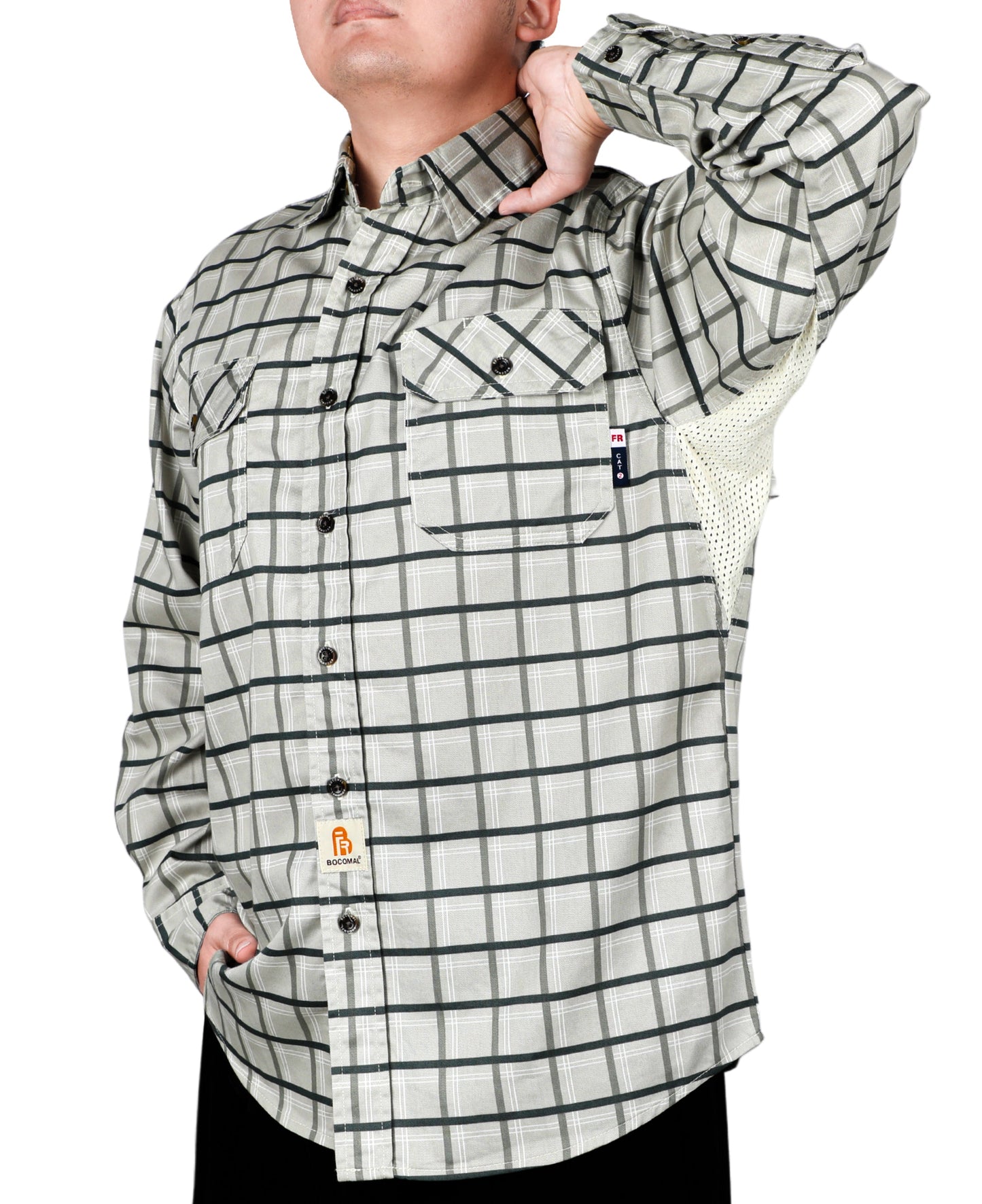 Solid Color Shirts/Vented Mesh Back & Underarm Breathable