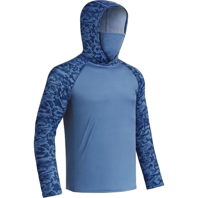 UPF 50+ Sun Protection UV Protection Breathable Cool Hoodie with Mask Neck Gaiter