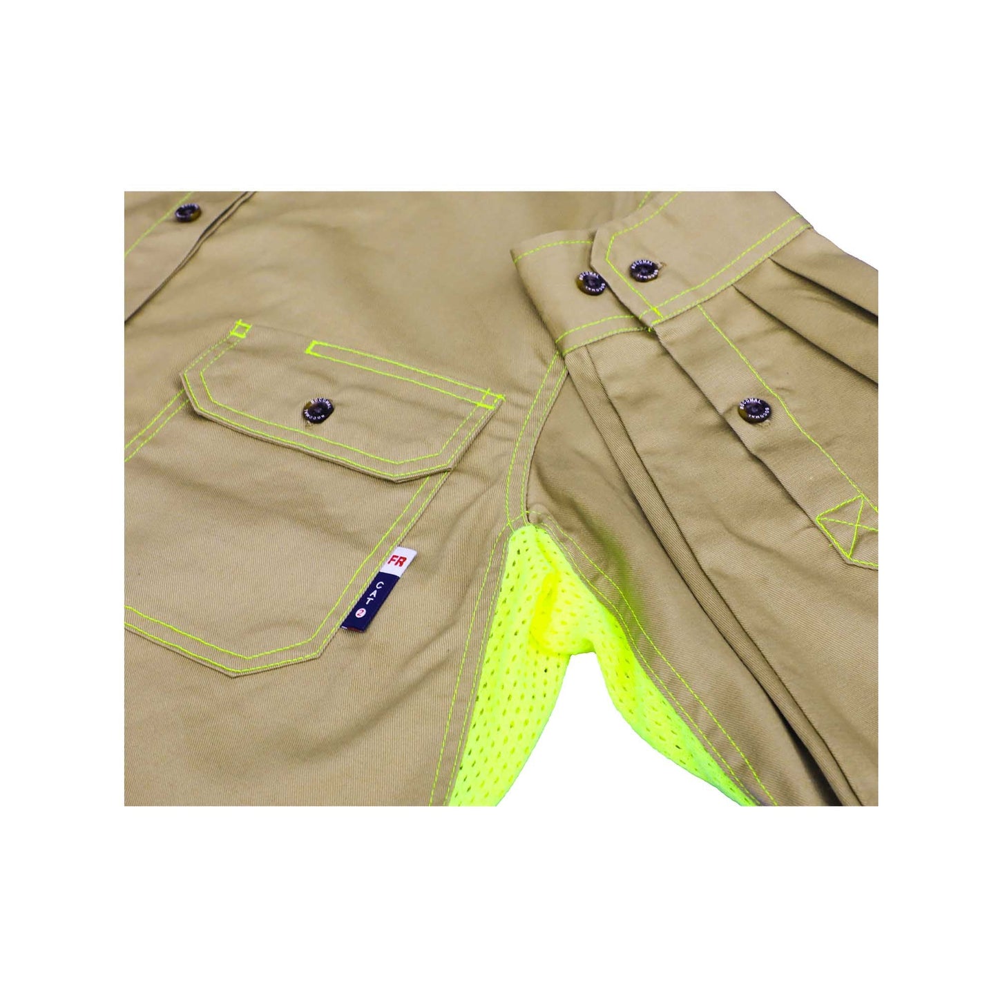 Solid Color Shirts/Vented Mesh Back & Underarm Breathable