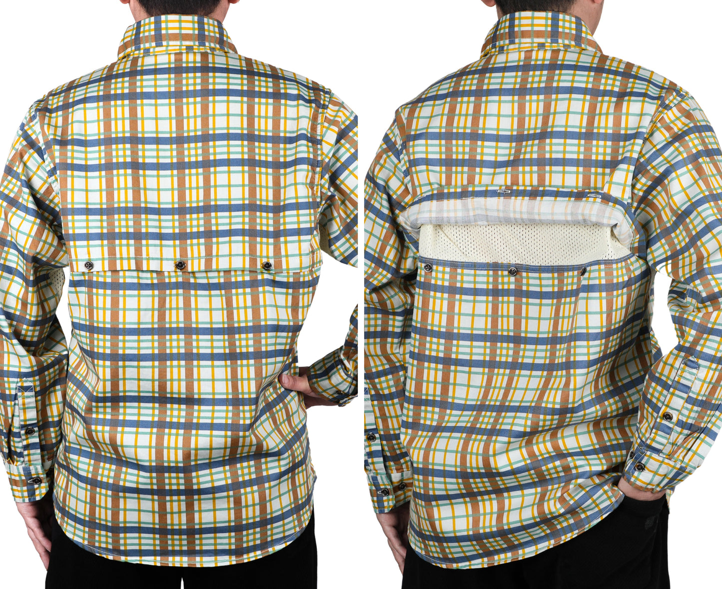 Solid Color Shirts/Vented Mesh Back & Underarm Breathable