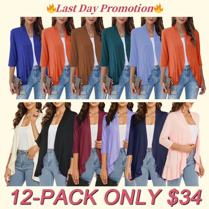 🔥Last Day ✨Women's Casual Lightweight Open Front Cardigans